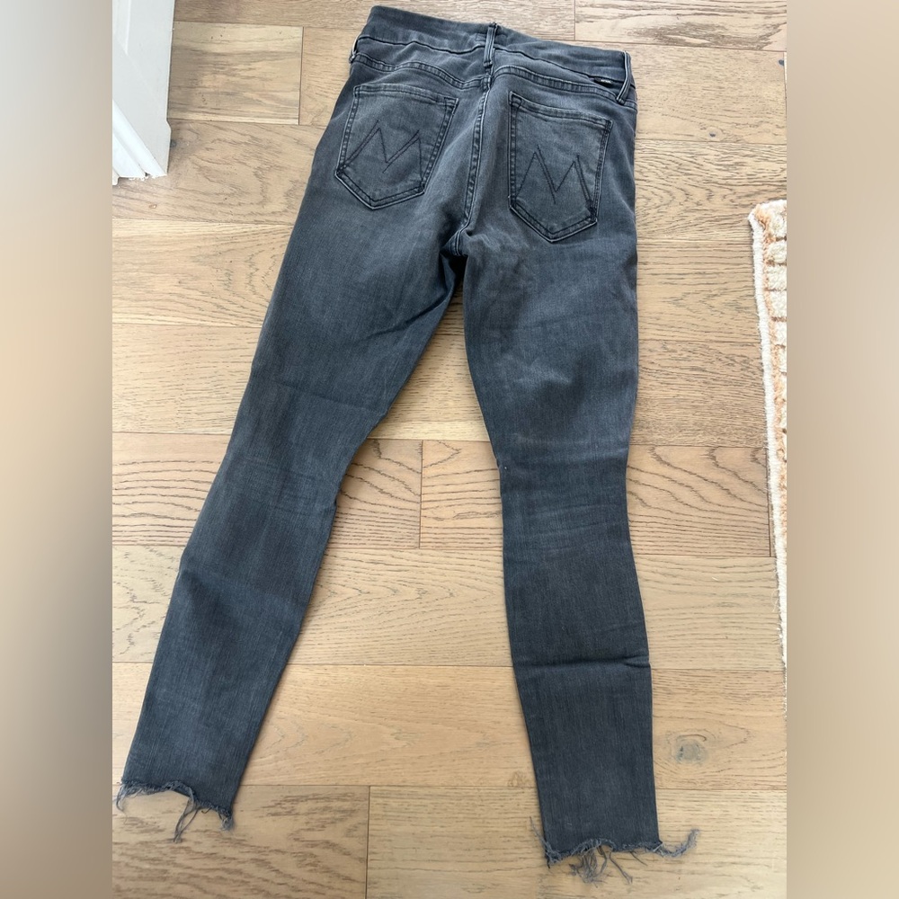 Mother Gray Ankle Jeans